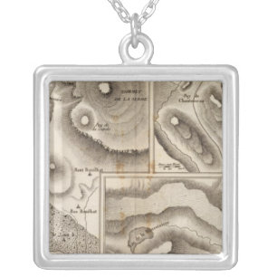 Lacs volcaniques silver plated necklace