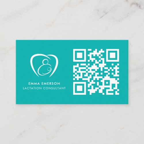 Lactation Consulta Professional QR Code Logo Business Card