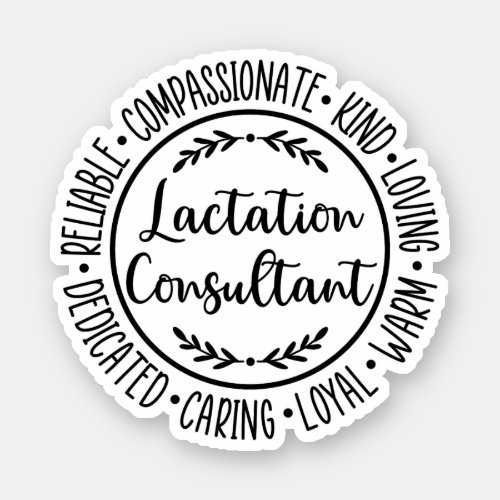 Lactation Consultant Breastfeeding Counselor Sticker