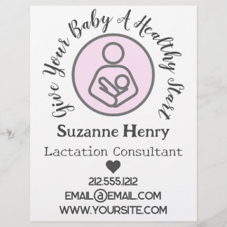 Lactation Consultant Breastfeeding Leche Baby Flyer