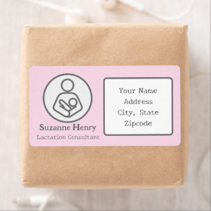 Lactation Consultant Breastfeeding Return Address Label