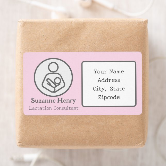 Lactation Consultant Breastfeeding Return Address Label (Insitu)