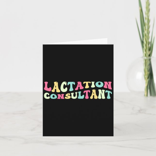 Lactation Consultant Breastfeeding Support Awarene Card (Front)