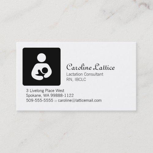 Lactation Consultant Business Card Templates