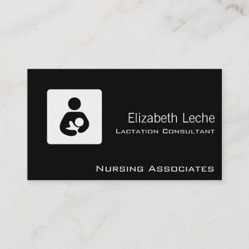 Customizable Lactation Consultant Business Card Template