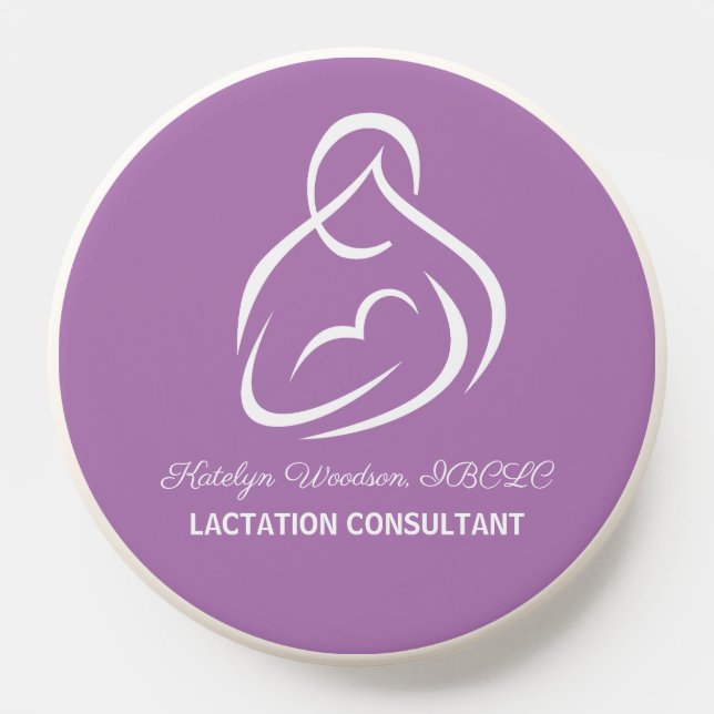 Lactation Consultant Custom Purple Breastfeeding PopSocket (Popsocket)