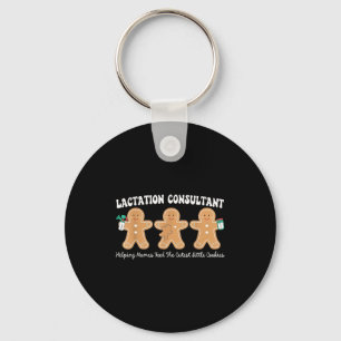 Lactation Consultant Gingerbread Christmas Ibclc S Keychain