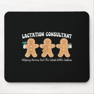 Lactation Consultant Gingerbread Christmas Ibclc S Mouse Pad