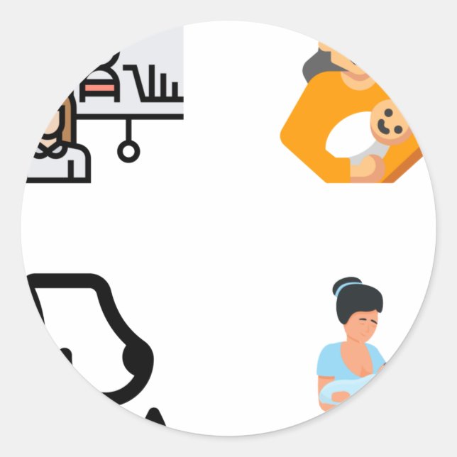 Lactation Consultant Nurse Sticker Pack - Lactatio (Front)
