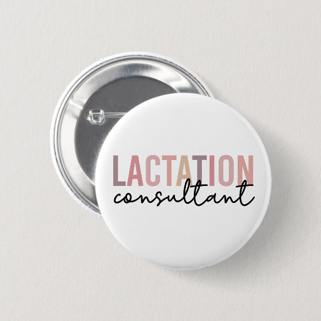 Lactation Consultant Specialist IBCLC Button (Front & Back)