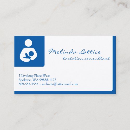 Lactation Consultant w QR Code Business Card