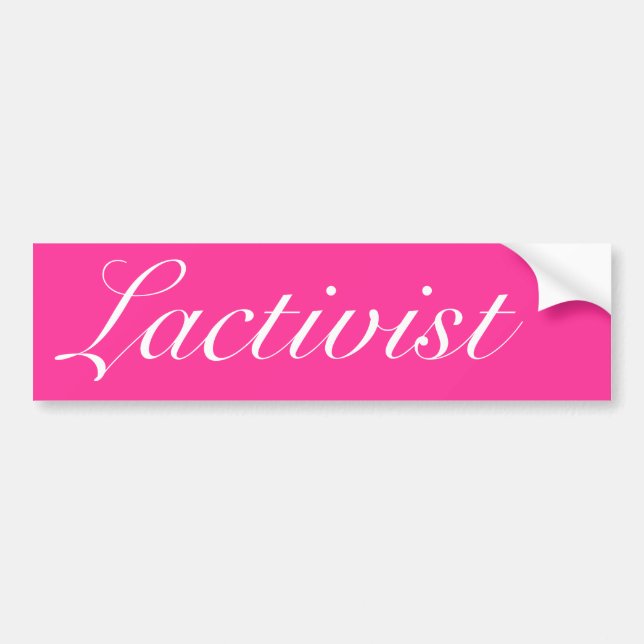 Lactivist Bumper Sticker (Front)