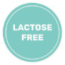 Lactose Free Allergy Safe Culinary Classic Round Sticker