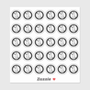 Lactose Free Wedding Place Card Mini Food Allergy Sticker