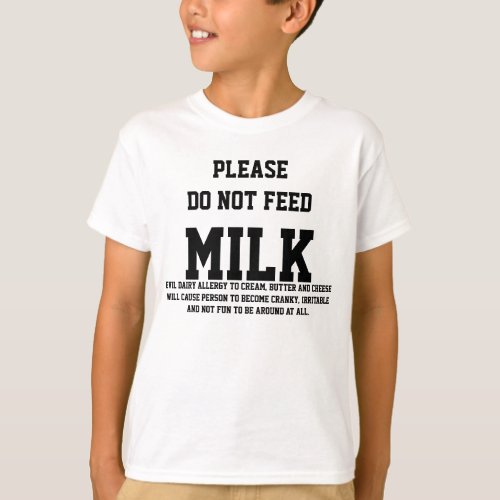 Lactose Intolerance Sucks White t_shirt Kid