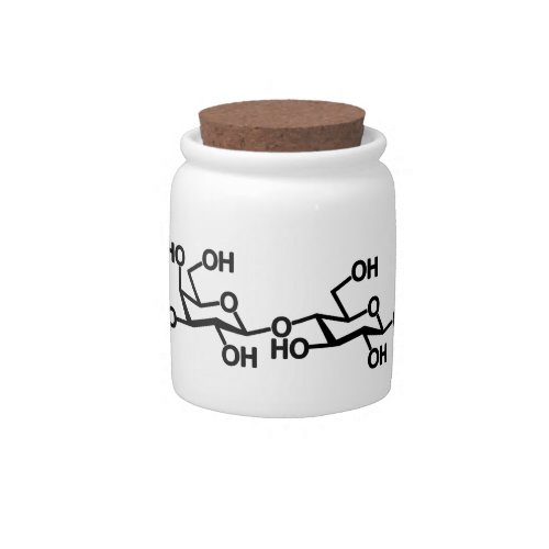 Lactose Milk Structure Candy Jar