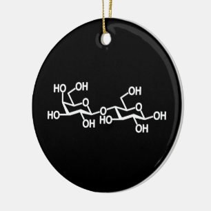 Lactose Milk Structure Ceramic Ornament