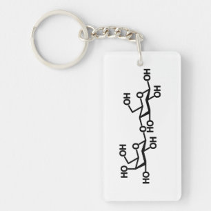 Lactose Milk Structure Keychain