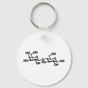 Lactose Milk Structure Keychain