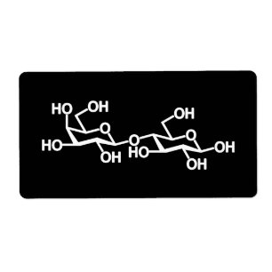 Lactose Milk Structure Label