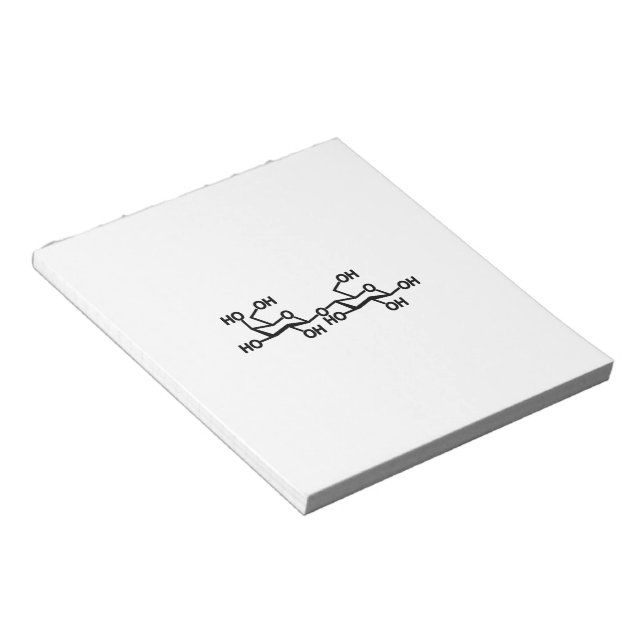 Lactose Milk Structure Notepad (Angled)