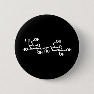 Lactose Milk Structure Pinback Button
