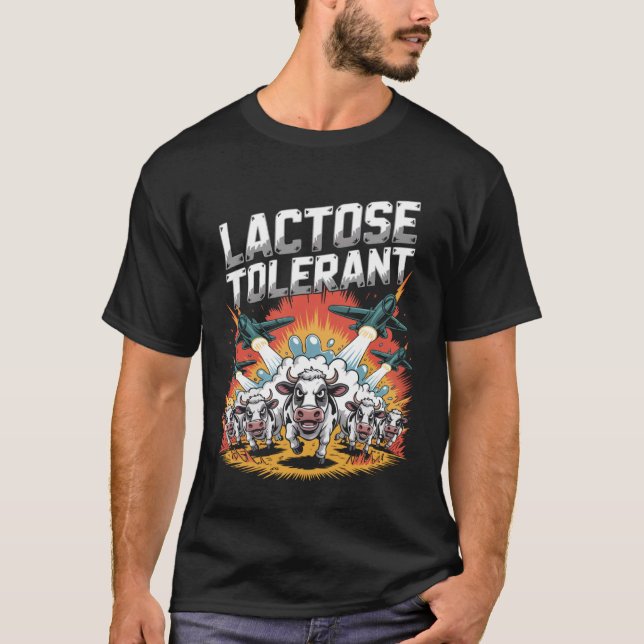 Lactose Tolerant Cow Milk T-Shirt (Front)