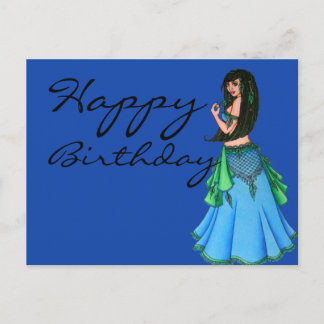 Lacy Belly Dancer Postcard