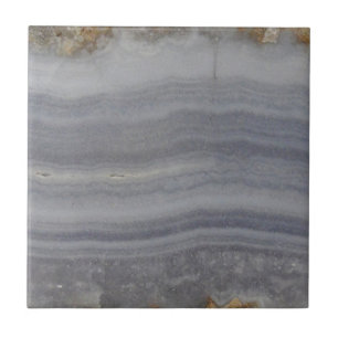 Lacy Blue Agate Natural Cabochon Ceramic Tile