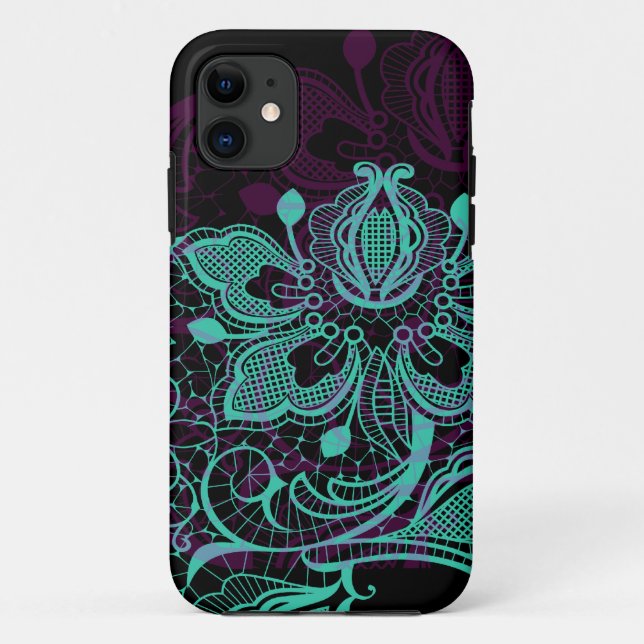 Lacy Floral Case-Mate iPhone Case (Back)