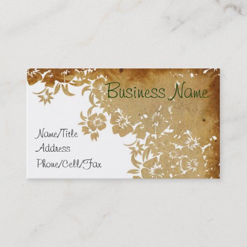 Lacy Floral Pattern Business Card Templates