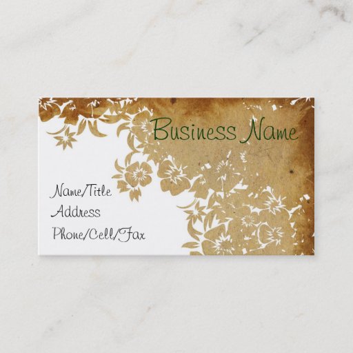 Customizable Lacy Floral Pattern Business Card Templates