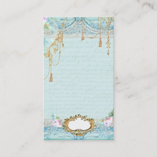 Customizable Lacy frills n pink roses business cards