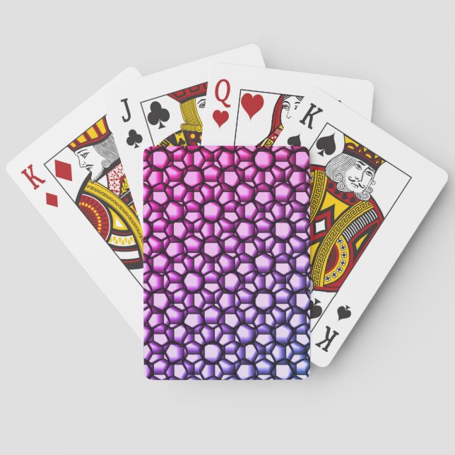 Lacy Geometric Art Poker Cards (Back)
