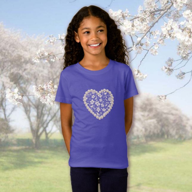 Lacy Heart T-Shirt (Creator Uploaded)