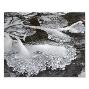 Lacy Ice Pattern Photo Print