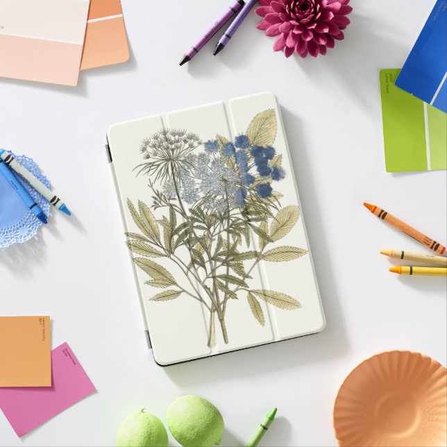 Lacy Leaves - Flowers and Greenery iPad Pro Cover (Desk)