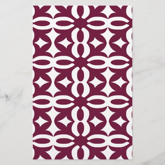 Lacy Maroon Victorian Print (Front)