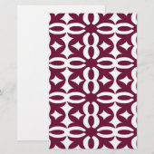 Lacy Maroon Victorian Print (Front/Back)