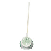 Lacy Paw Green Fern Frond Monogram Cake Pops (Front)