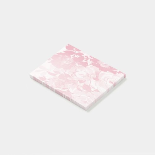 Lacy pink flower post_it notes