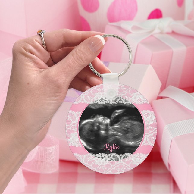 Lacy Pink Ultrasound Keychain (Creator Uploaded)