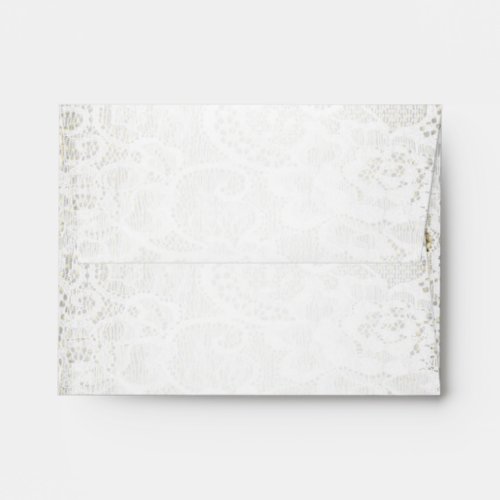 Lacy Romance Wedding Elegant Invitation Envelope
