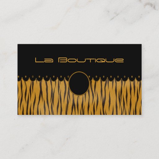 Customizable Lacy Tigress Business Card Templates