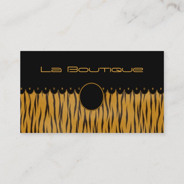 Lacy Tigress Business Card (Front)