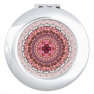 Lacy Valentine's Day Compact Mirror