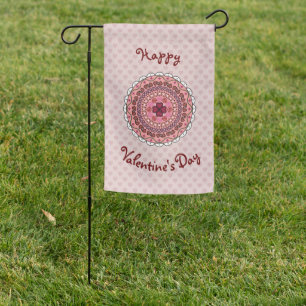 Lacy Valentine's Day Garden Flag
