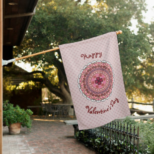 Lacy Valentine's Day House Flag