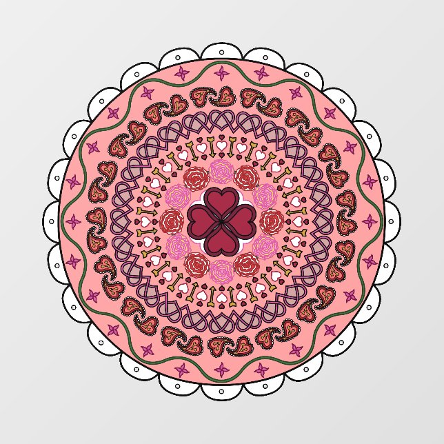 Lacy Valentine's Day Wall Decal (Front)
