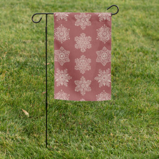 Lacy Winter Snowflakes - Sophisticated Christmas Garden Flag